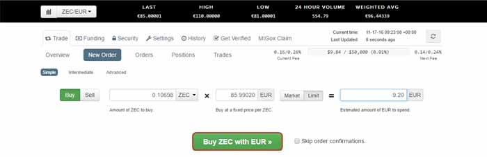 buy zcash