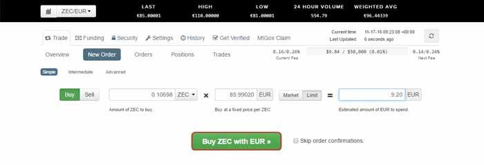 buy zcash