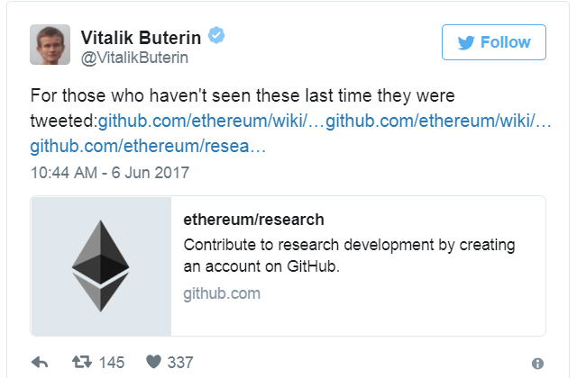 ethereum research tweet
