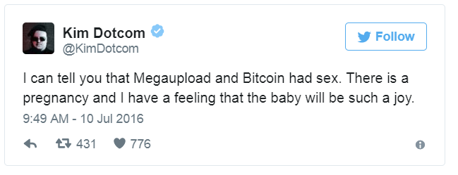 kim dotcom tweet