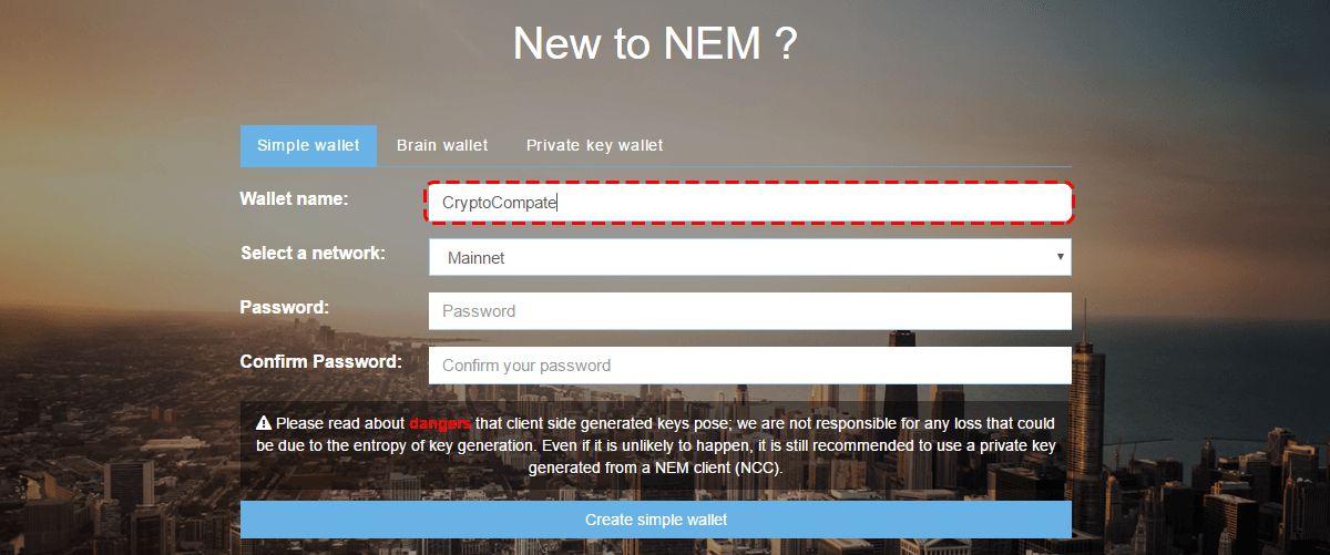 nem wallet