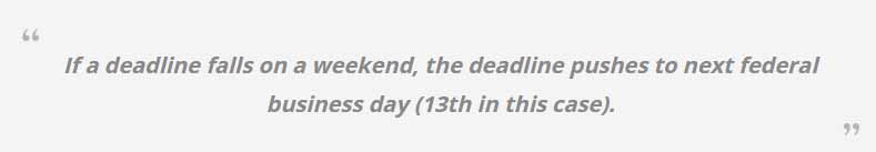 Deadline of BTC ETF